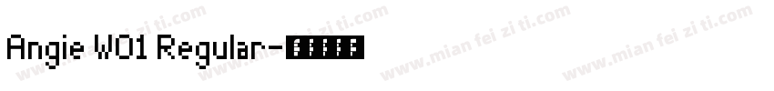 Angie W01 Regular字体转换